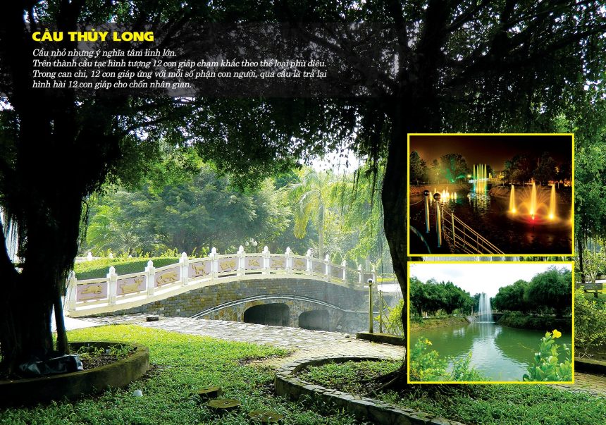 Cầu Thủy Long tại hoa viên nghĩa trang Bình Dương