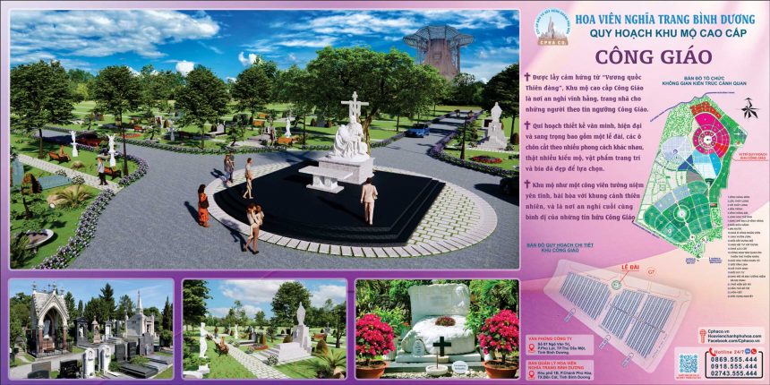Quá trình hình thành khu mộ cao cấp Công giáo tại Hoa Viên nghĩa trang Bình Dương