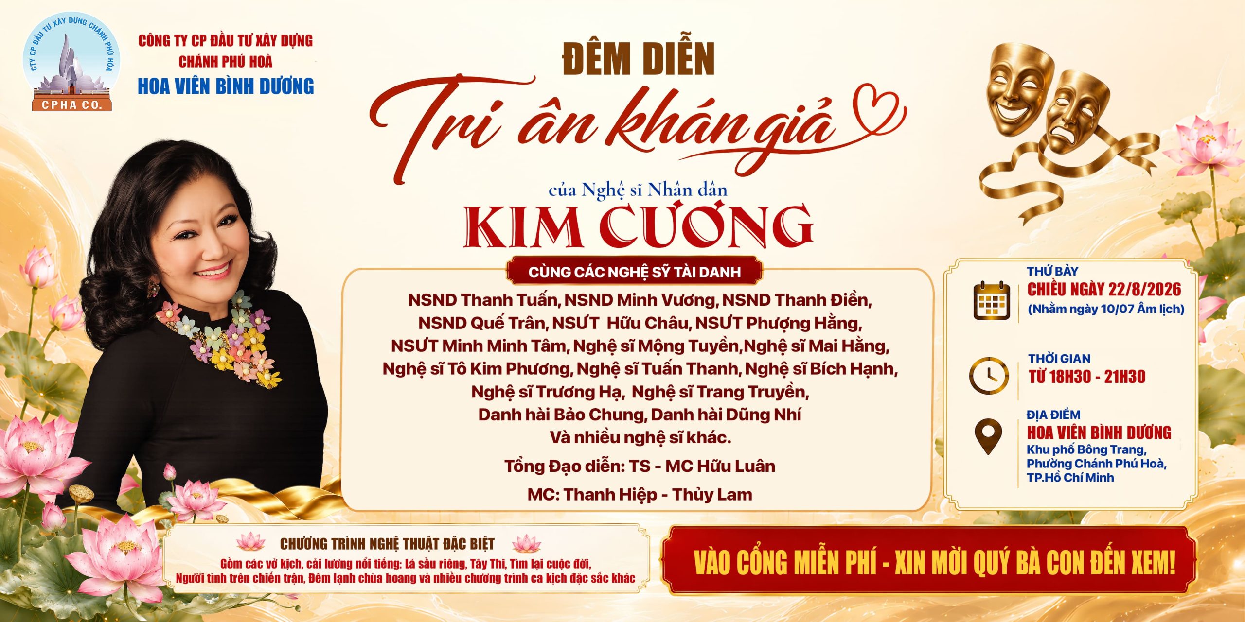 Đêm diễn Tri ân khán giả của Nghệ sĩ Nhân dân Kim Cương